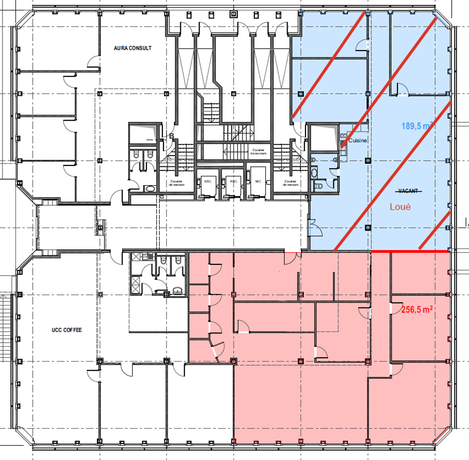 320m² office