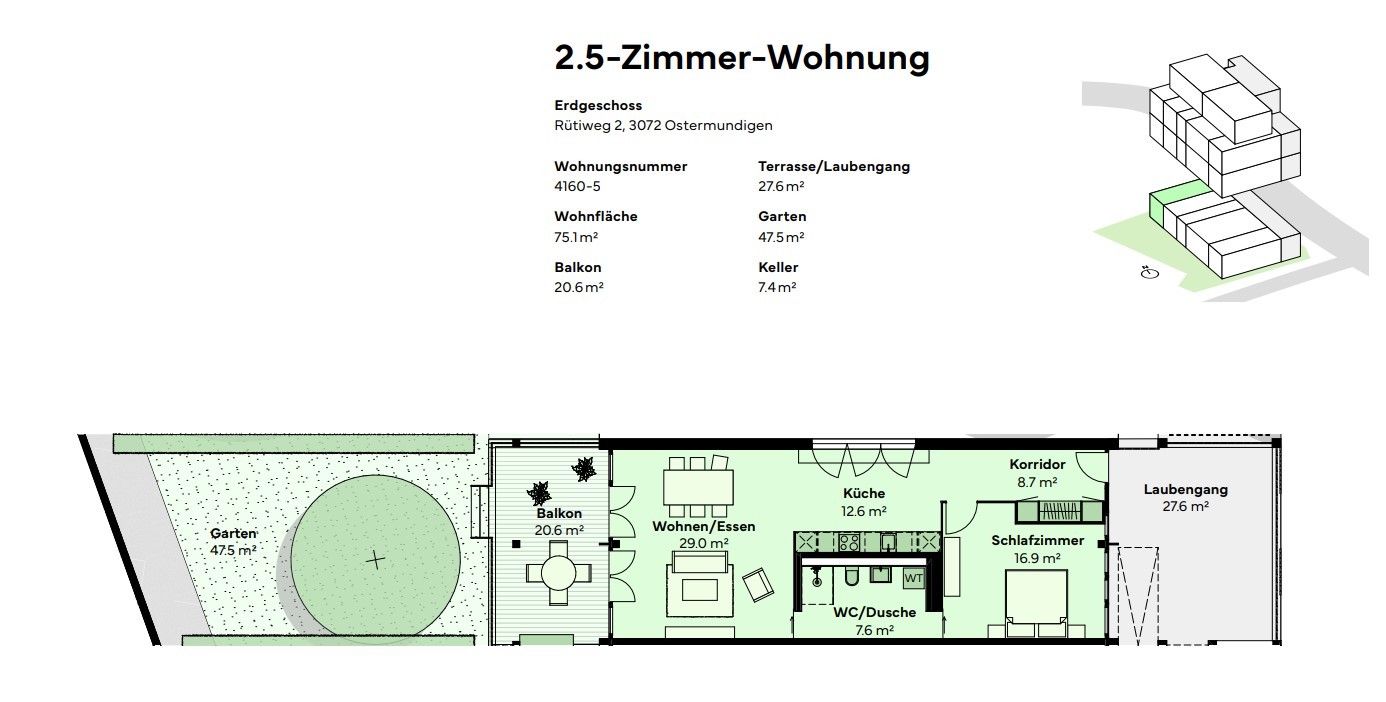 2 ½ rooms apartment, Foto 9 von 9