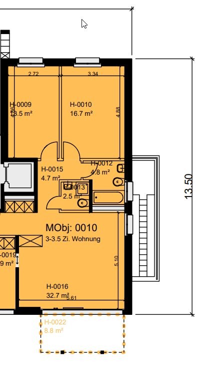 Appartamento di 3 ½ locali
