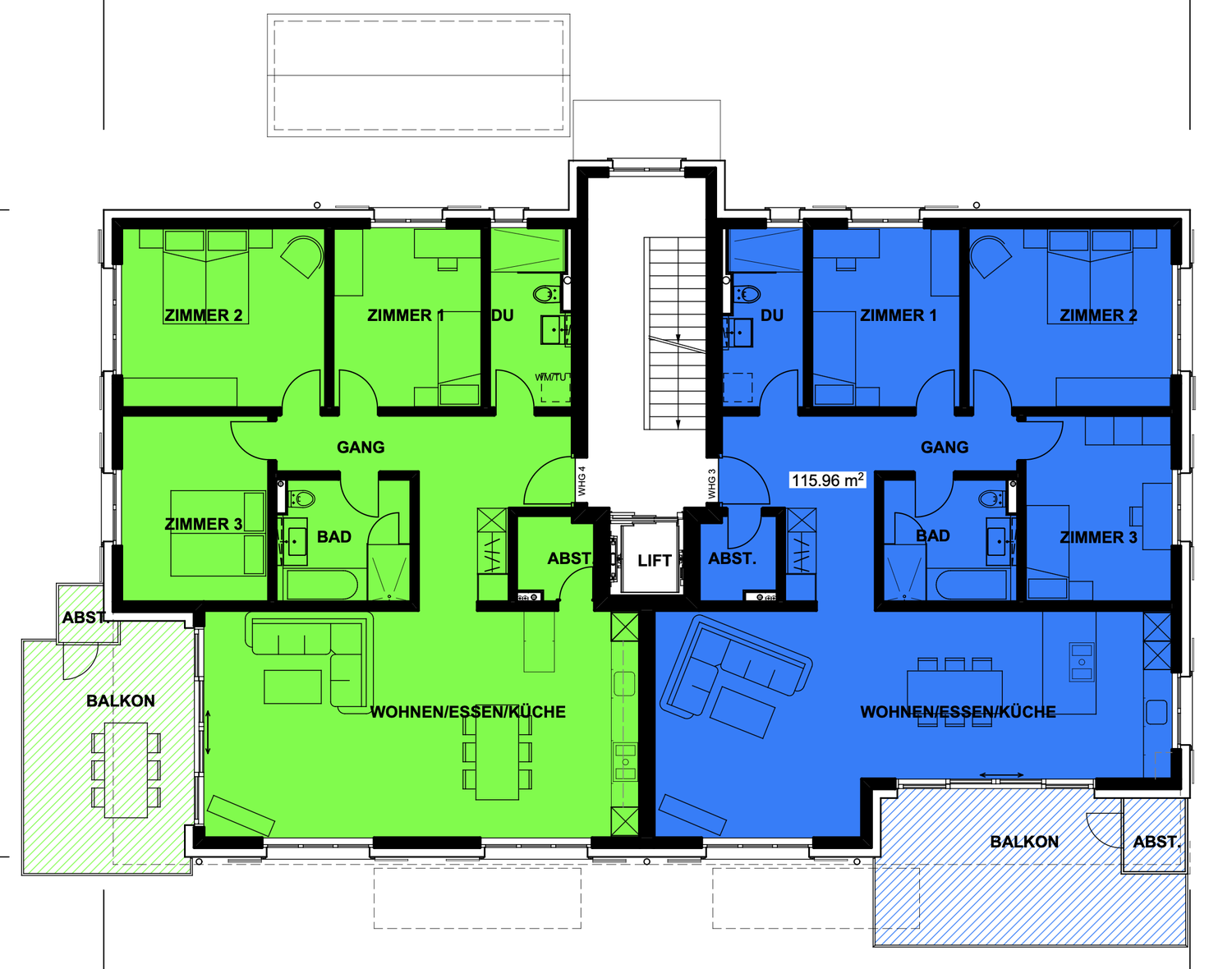 2 ½ rooms apartment