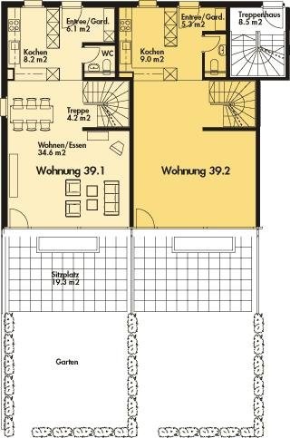 4 ½ locali duplex