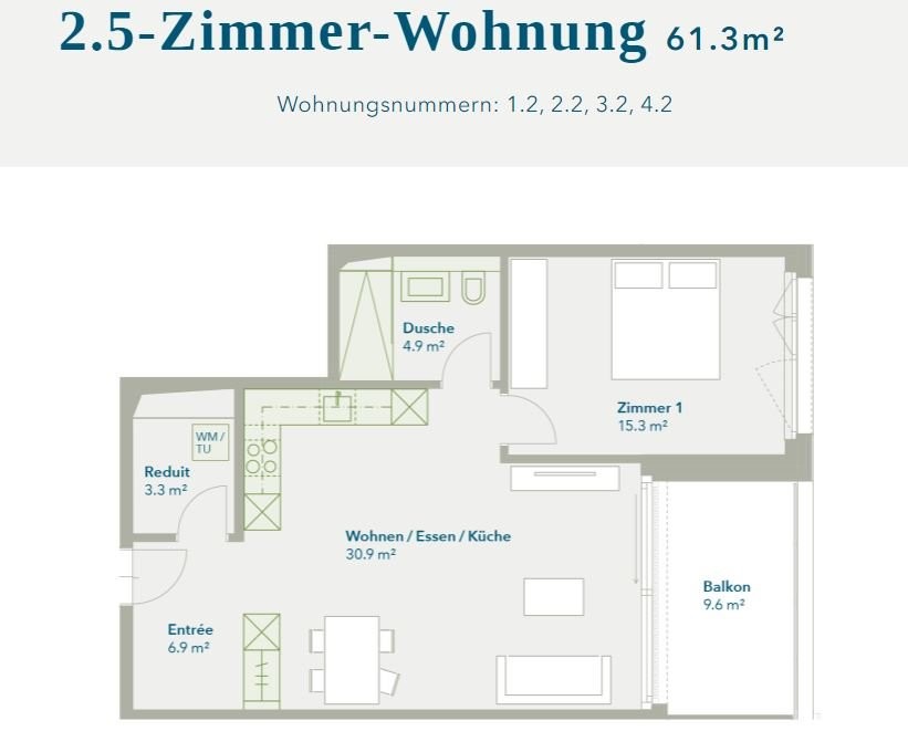 2 ½ rooms apartment, Foto 8 von 9