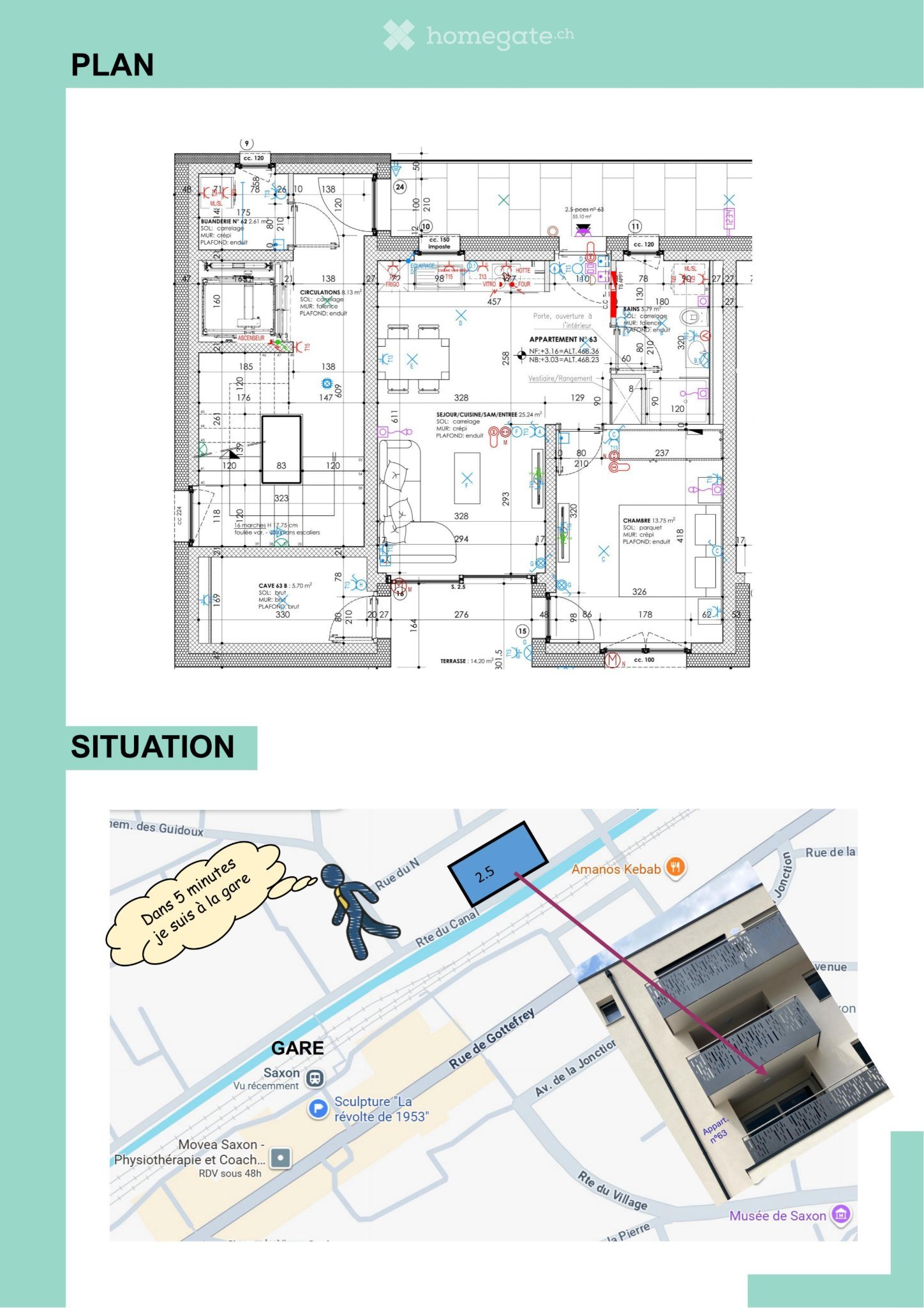 2 ½ Zimmer Wohnung, Foto 1 von 6