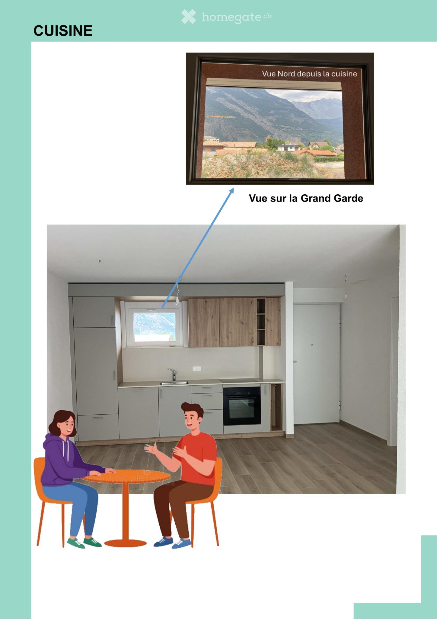 2 ½ Zimmer Wohnung, Foto 3 von 6
