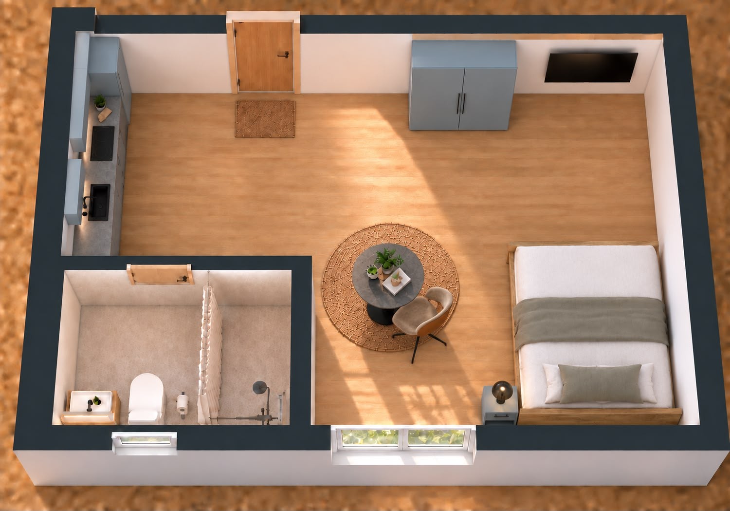 1 room apartment, Foto 1 von 6
