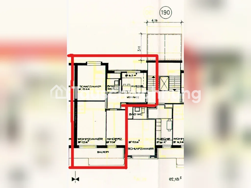 3 rooms apartment
