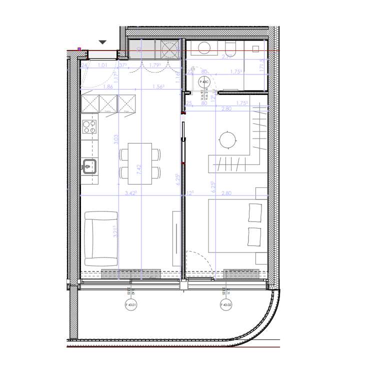 2 ½ rooms apartment