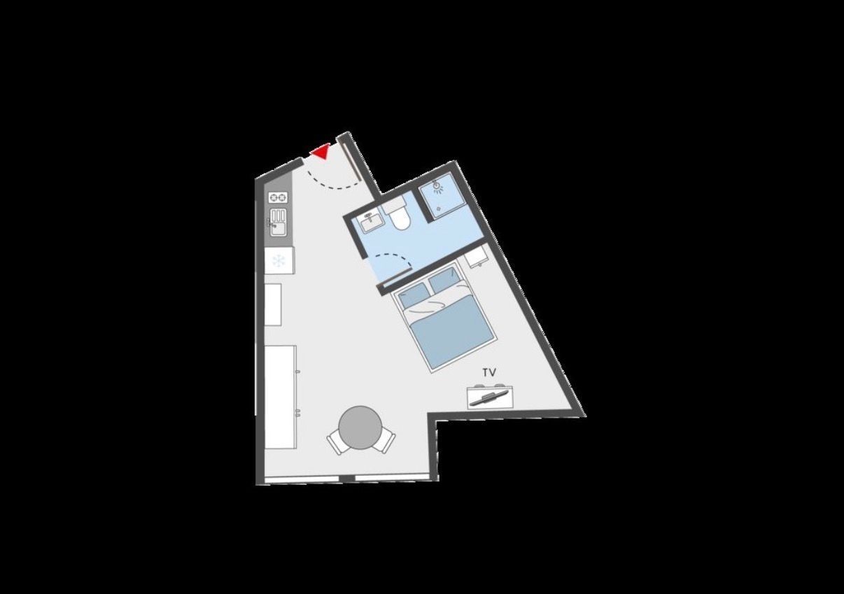1-Zimmer-Apartment, Foto 5 von 6