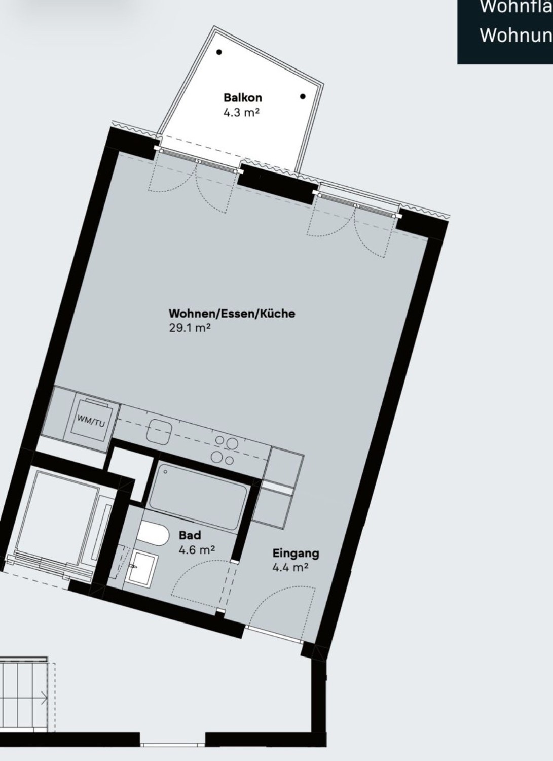 1 ½ rooms apartment, Foto 3 von 6