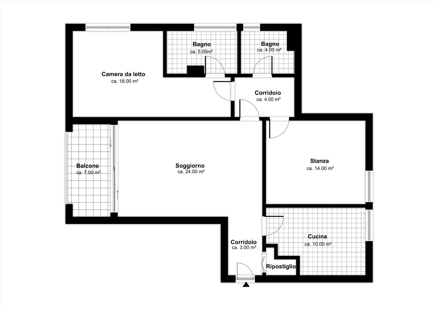 3 ½ pièces appartement
