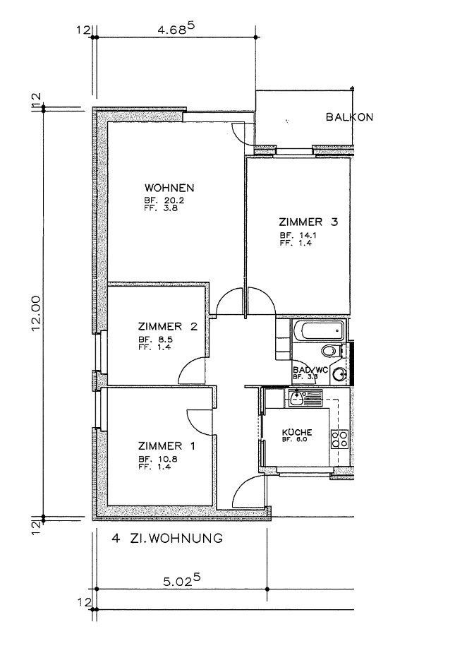 4 rooms apartment, Foto 7 von 7