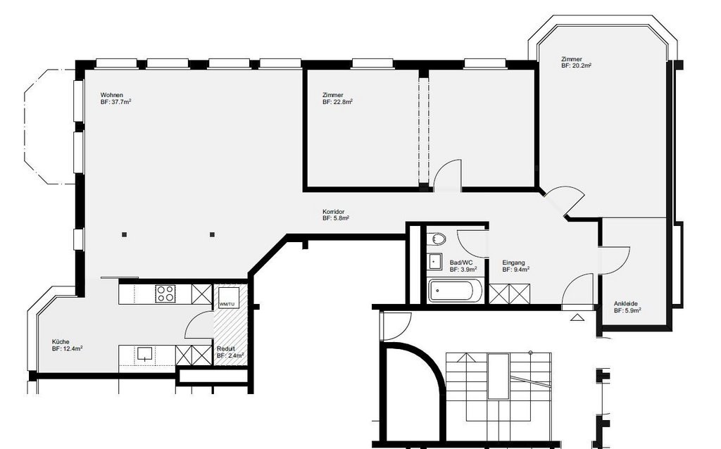 3 ½ rooms apartment, foto 9 di 9
