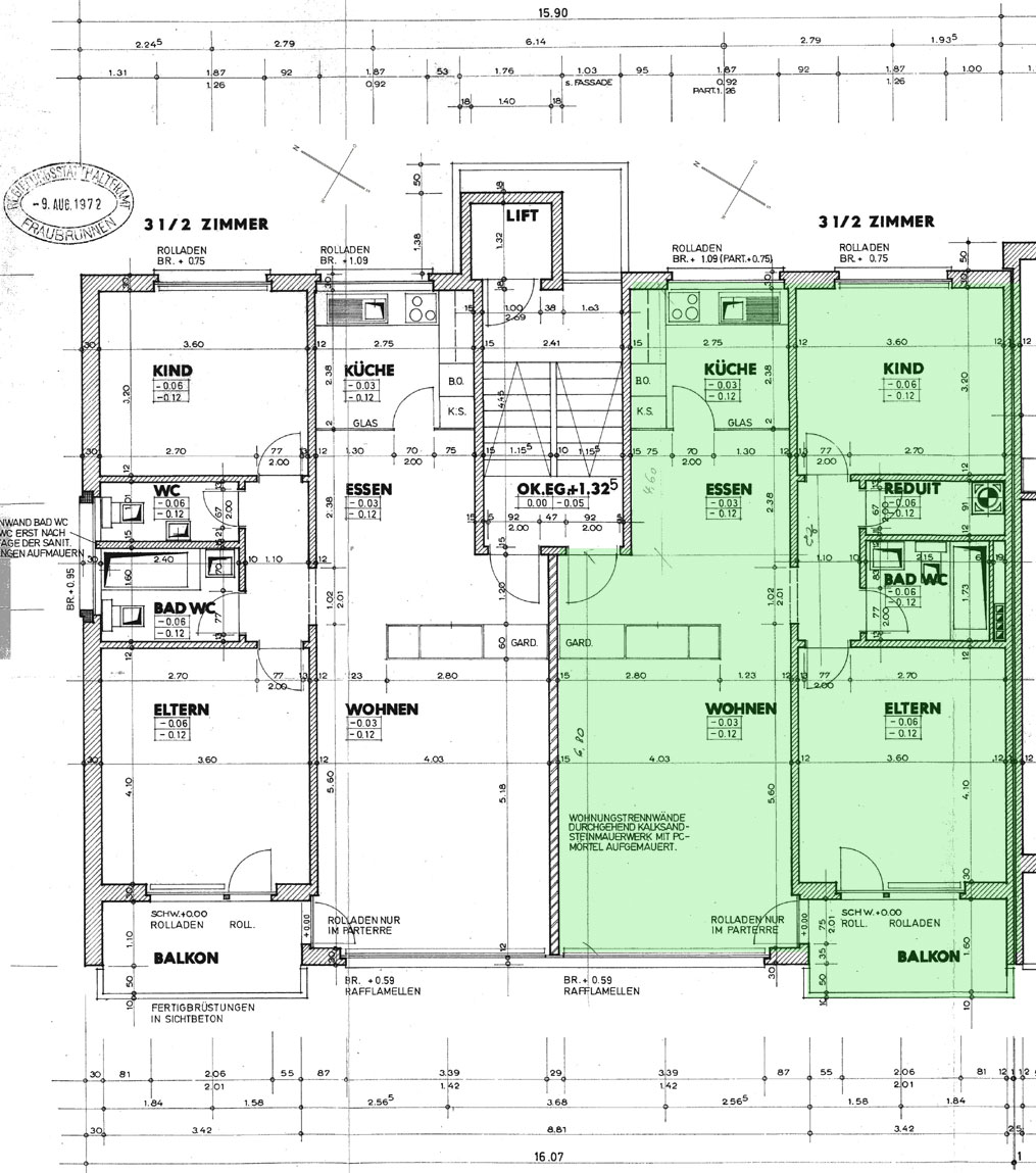 3 ½ rooms apartment