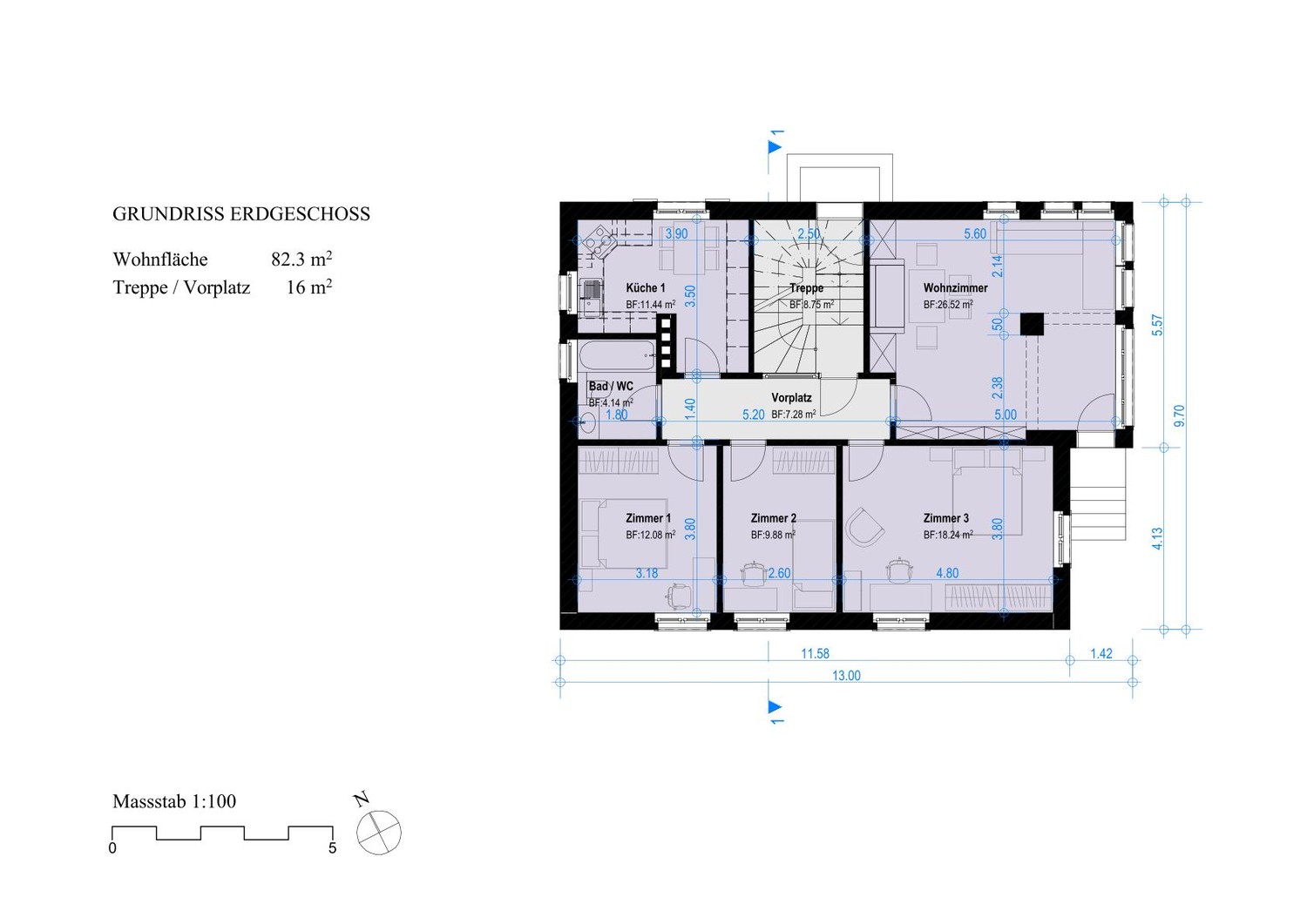 4 rooms apartment, Foto 6 von 6
