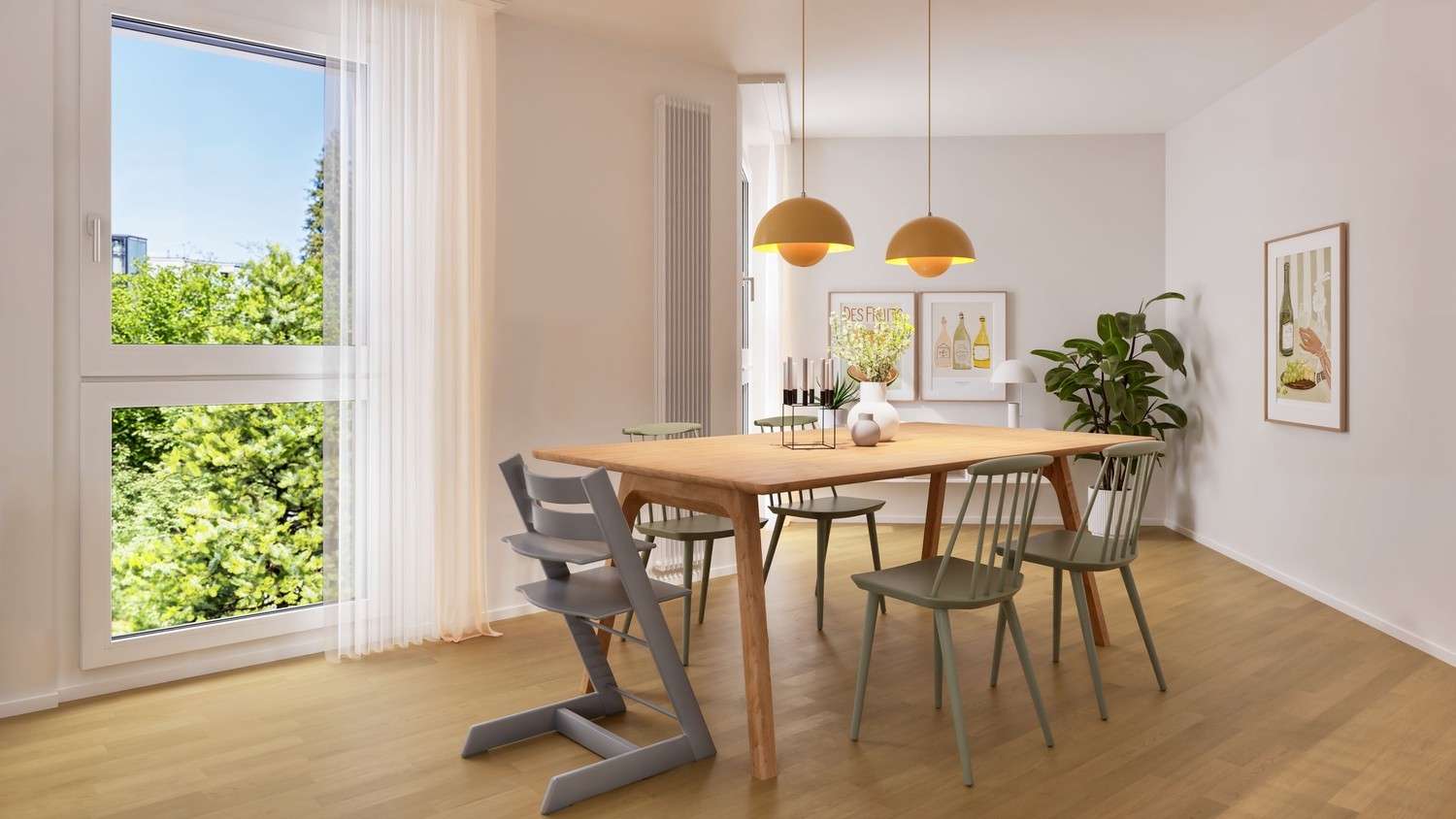 3 ½ pièces appartement mansardé