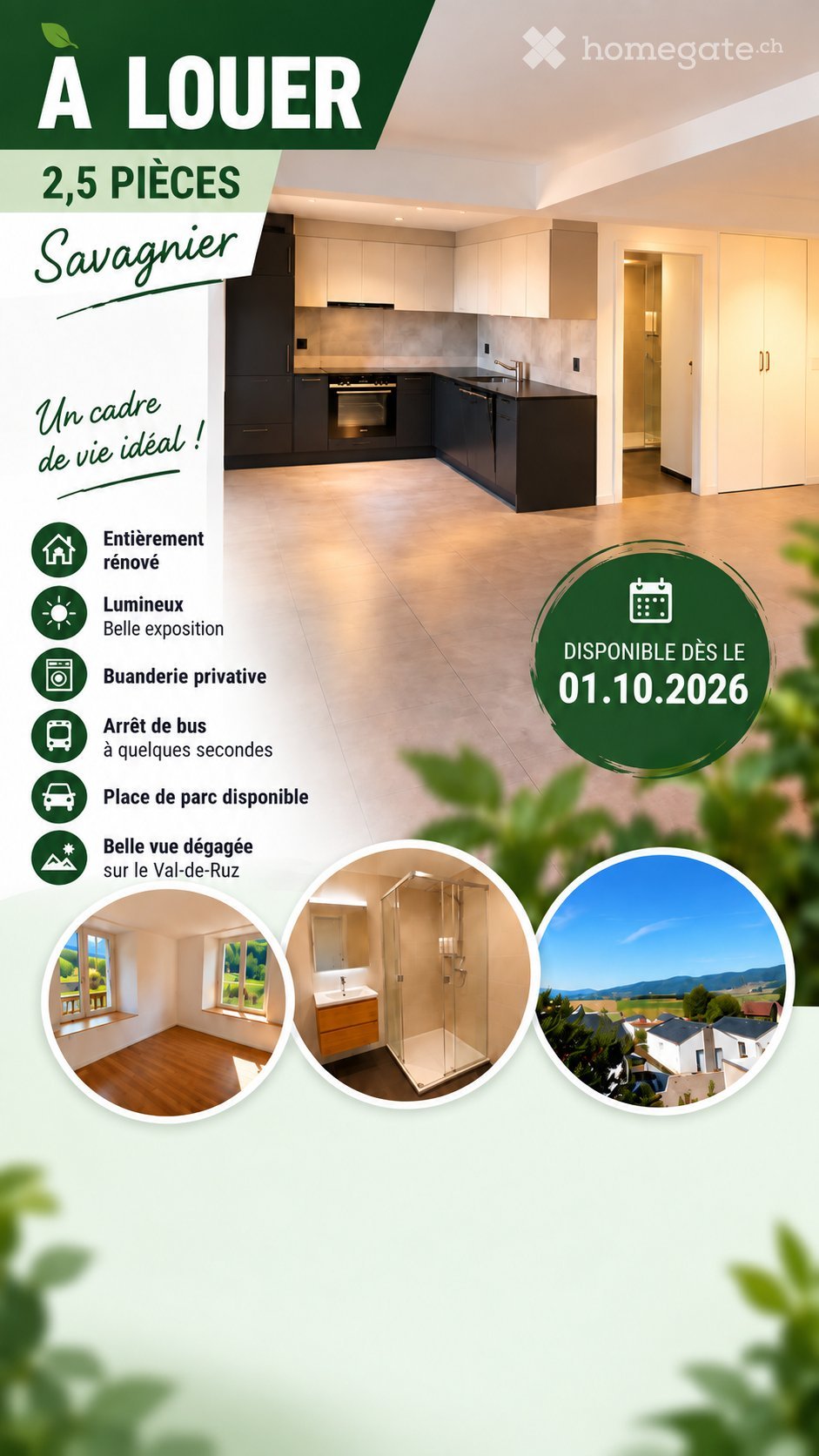 2 ½ Zimmer Wohnung