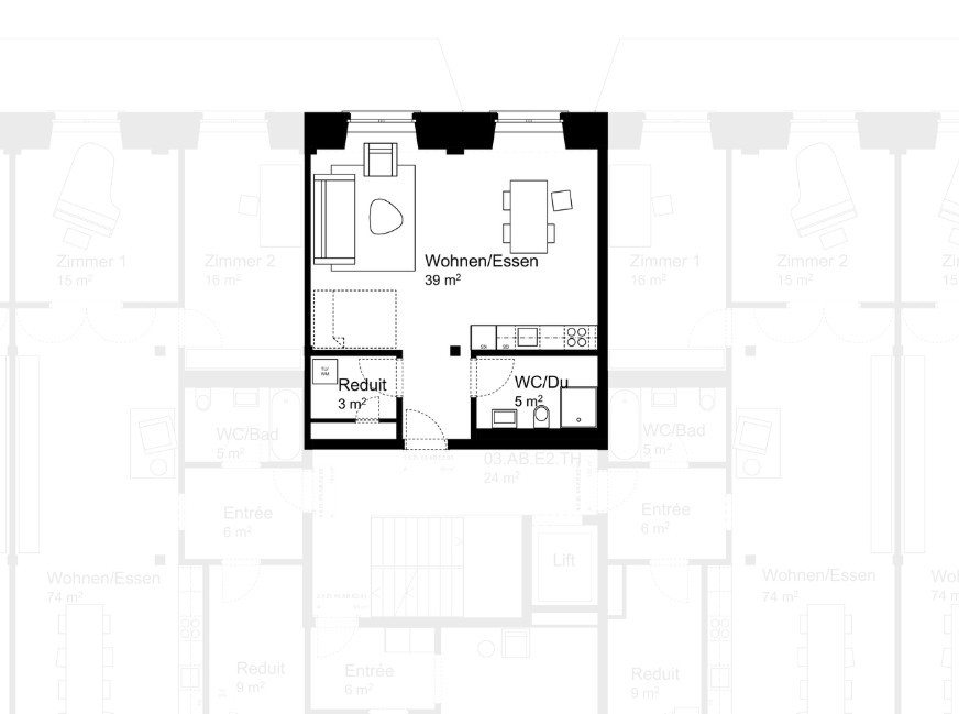 1 ½ rooms apartment, Foto 3 von 5