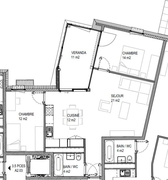 3 ½ Zimmer-Wohnung