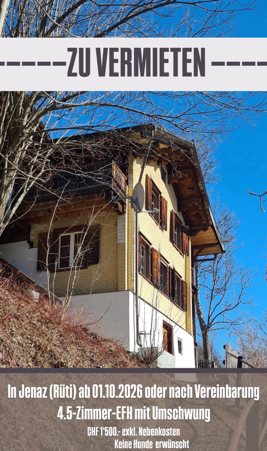 Casa singola di 4 ½ locali