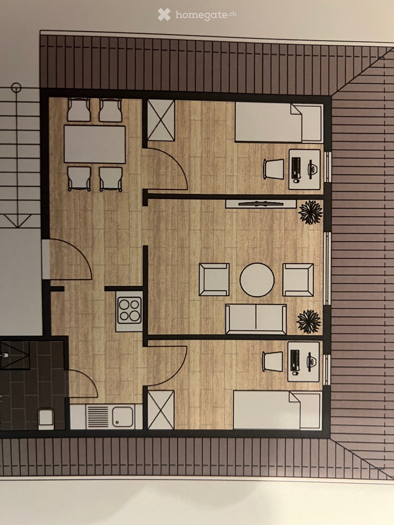 3 rooms apartment