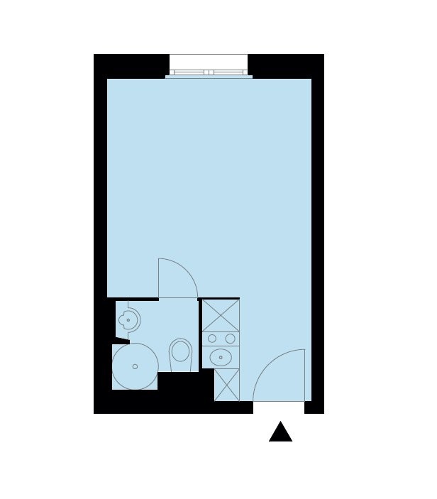 1 room apartment