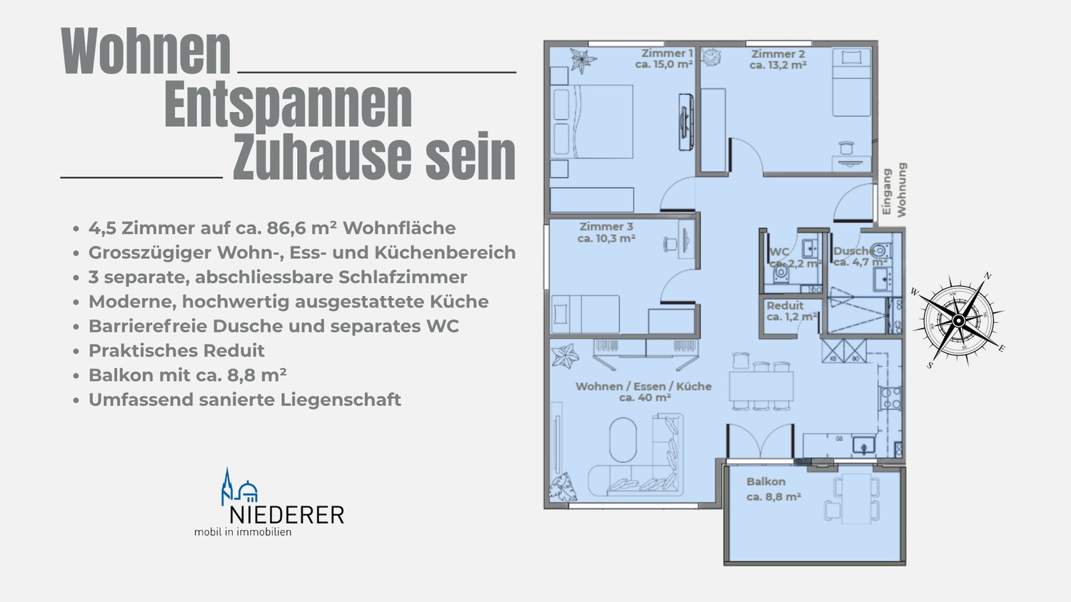 4 ½ rooms apartment, Foto 1 von 7