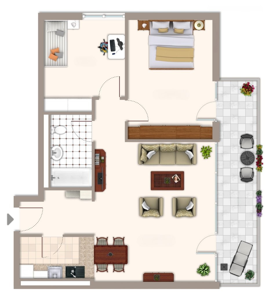 3 ½ rooms apartment