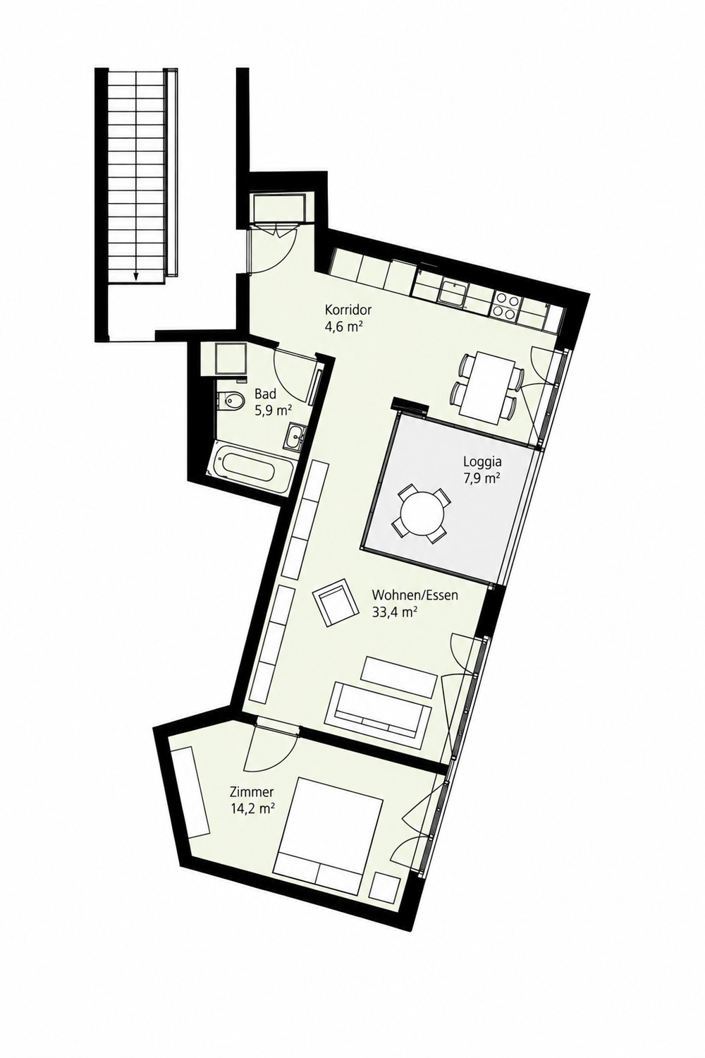 2 ½ rooms apartment, Foto 8 von 8