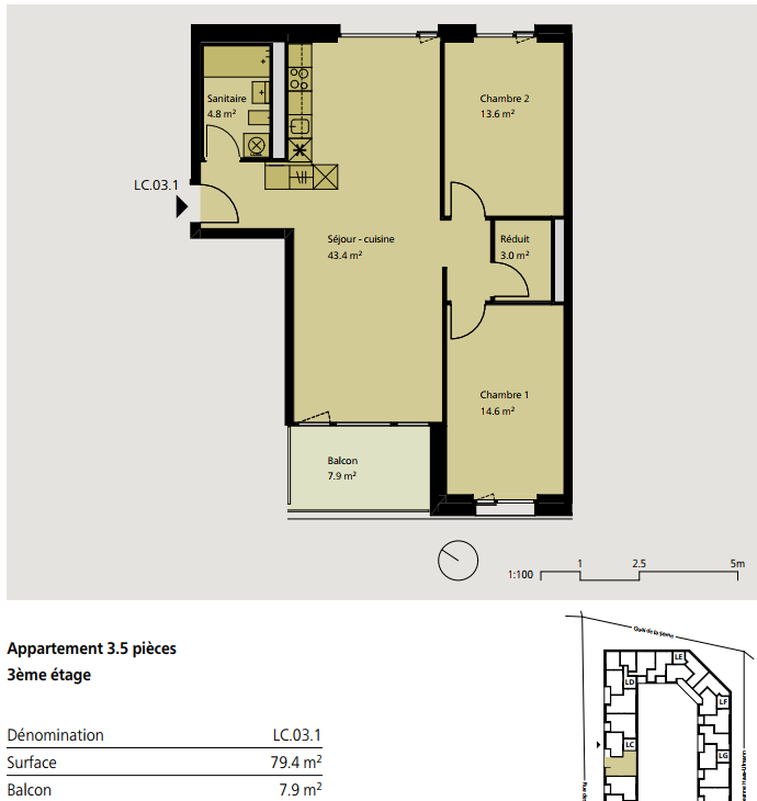 3 ½ Zimmer-Wohnung