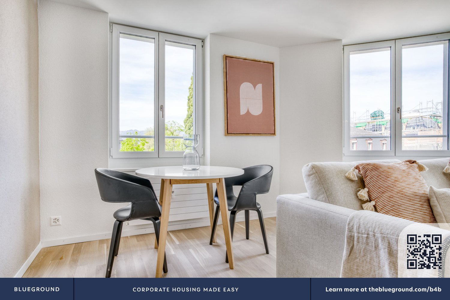 2 ½ pièces appartement meublé