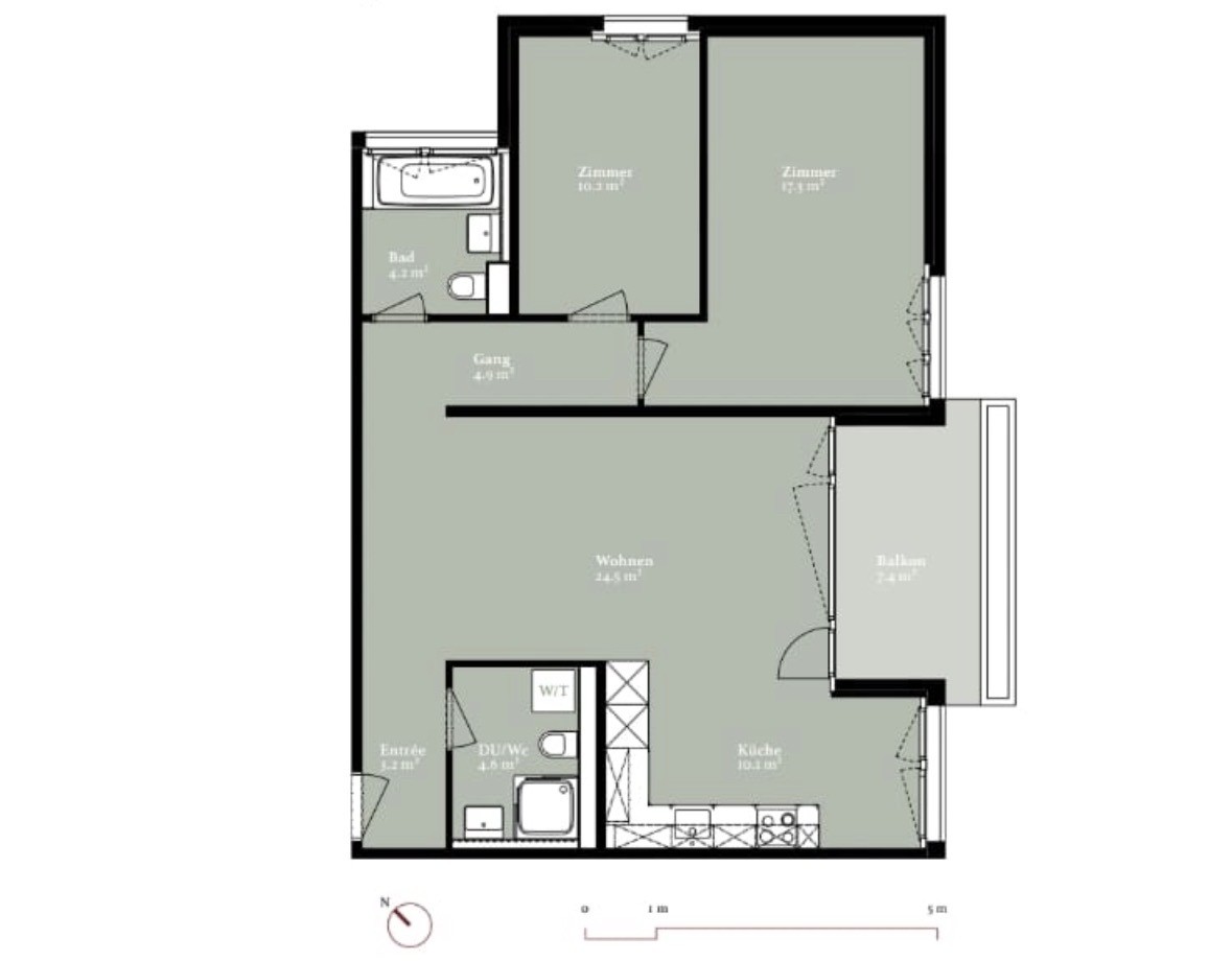 3 ½ Zimmer Wohnung, Foto 2 von 10