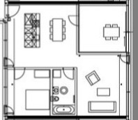 2 ½ rooms apartment