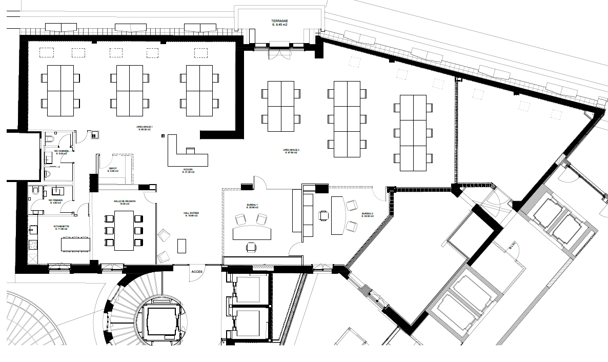 337m² office