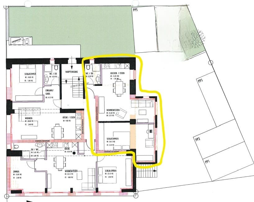 2 ½ rooms apartment