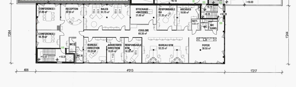 460m² ufficio