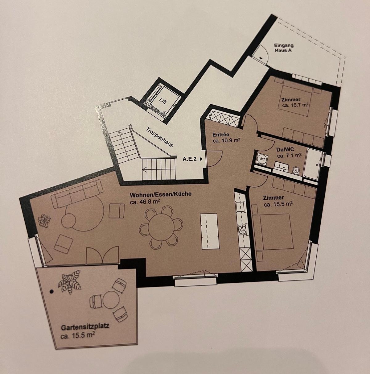 2 ½ rooms apartment