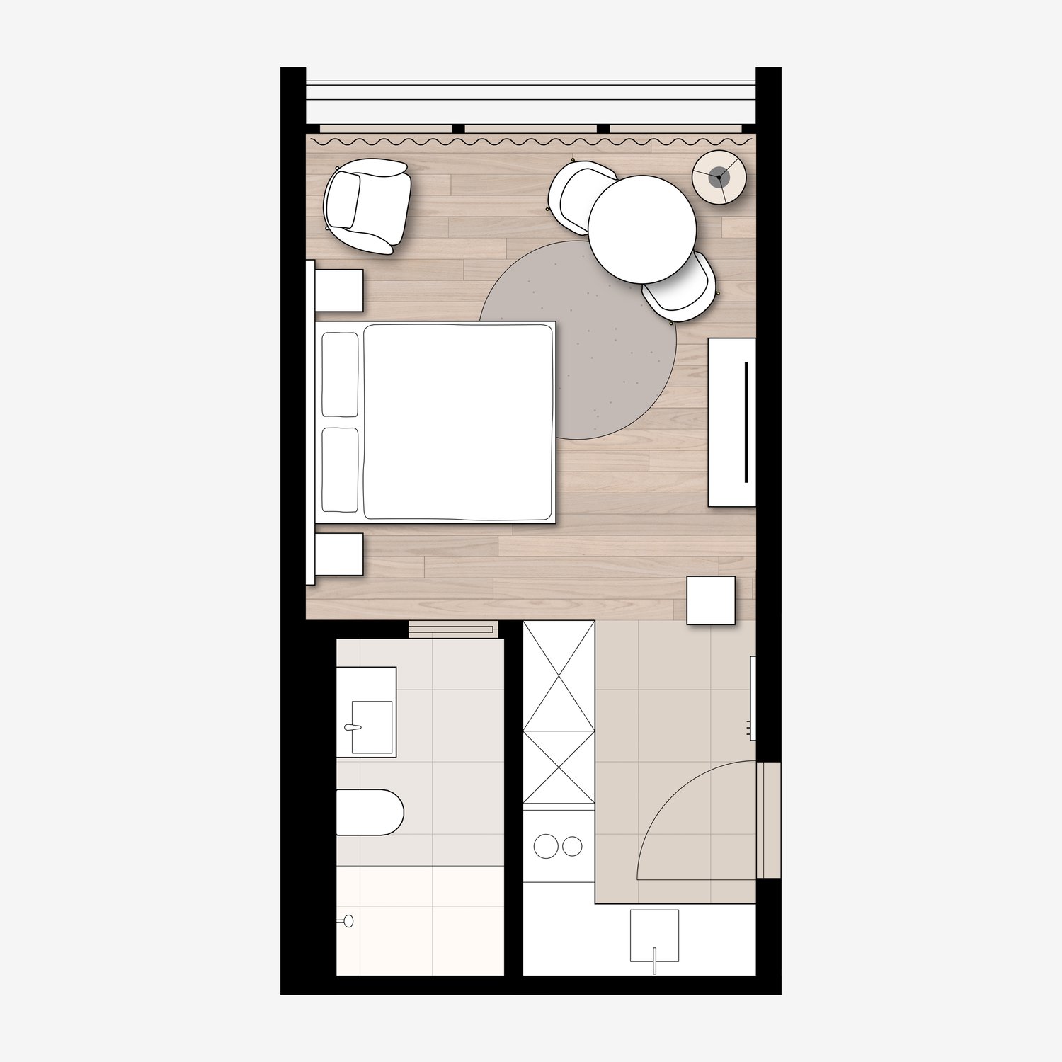 1-Zimmer-Apartment, Foto 5 von 10