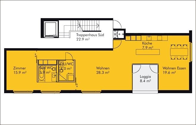 3 ½ rooms apartment