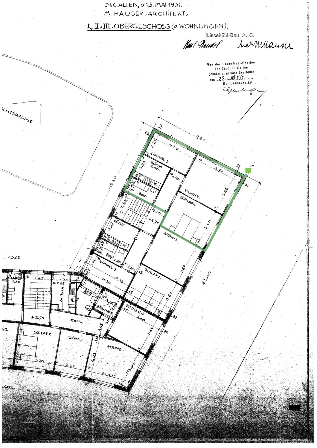 5 pièces appartement