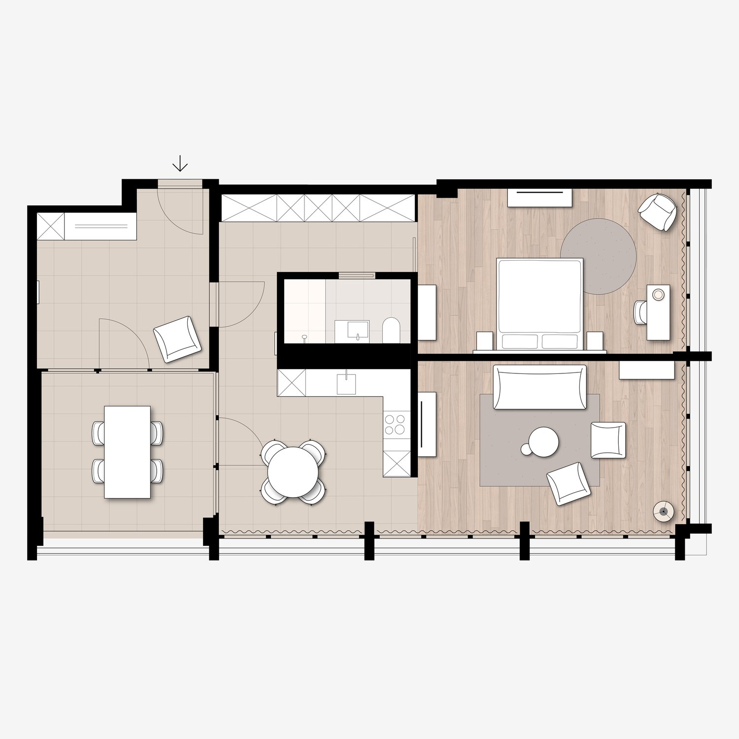Möblierte 2 ½-Zimmer-Wohnung, Foto 6 von 10