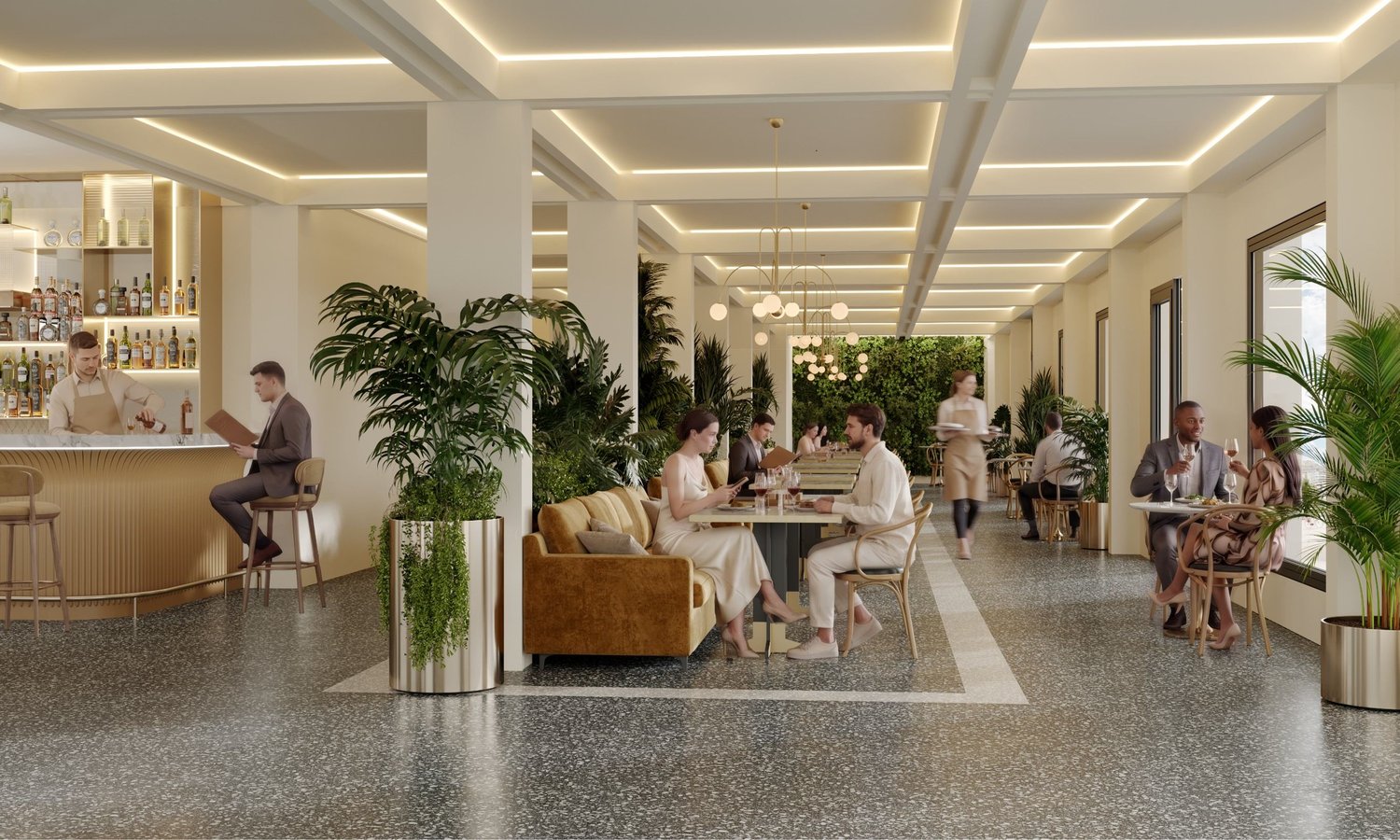2240m² office