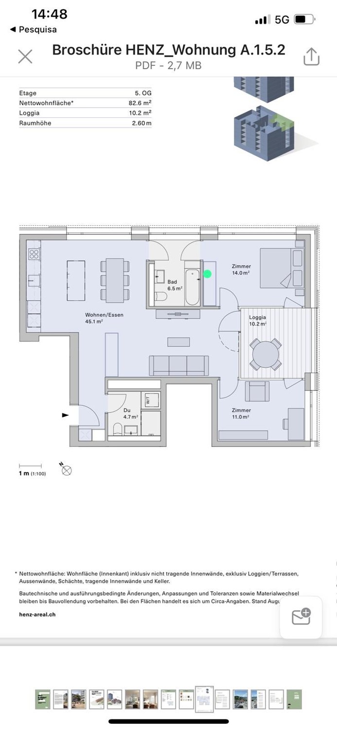 3 ½ rooms apartment