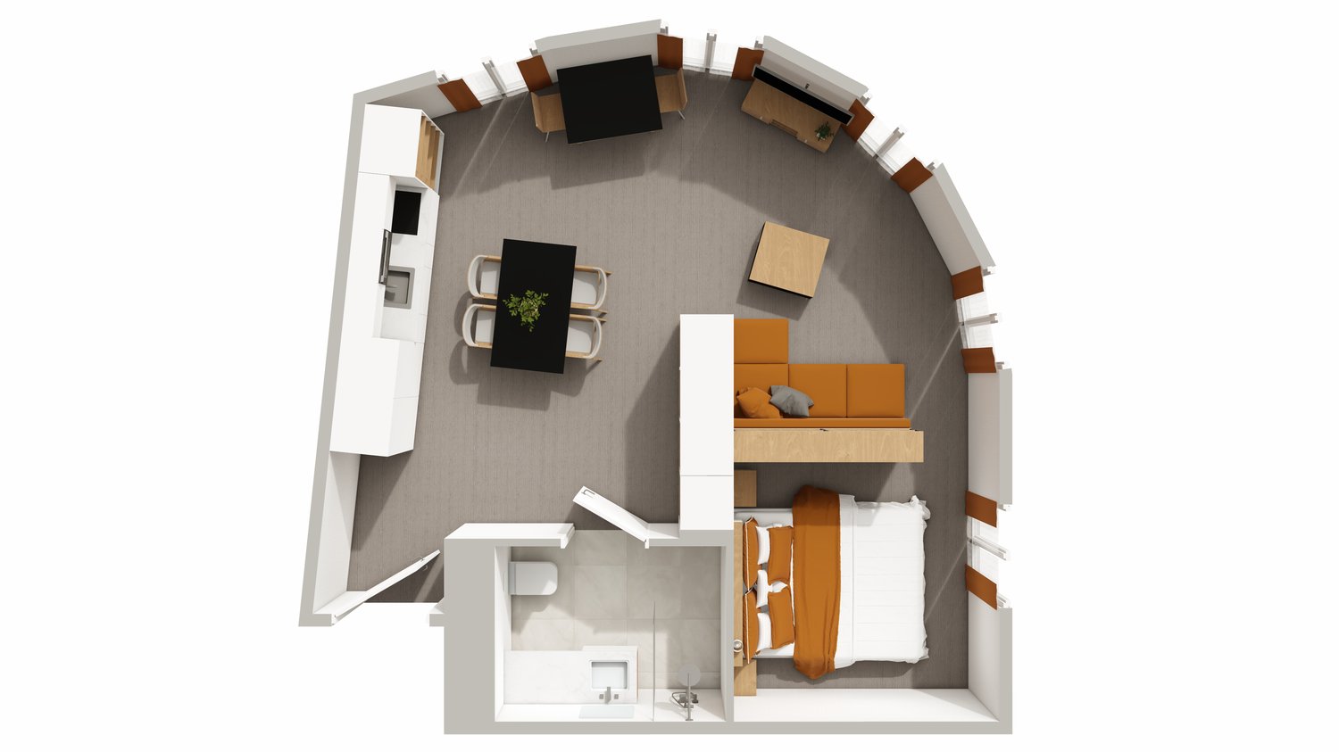 1 room apartment