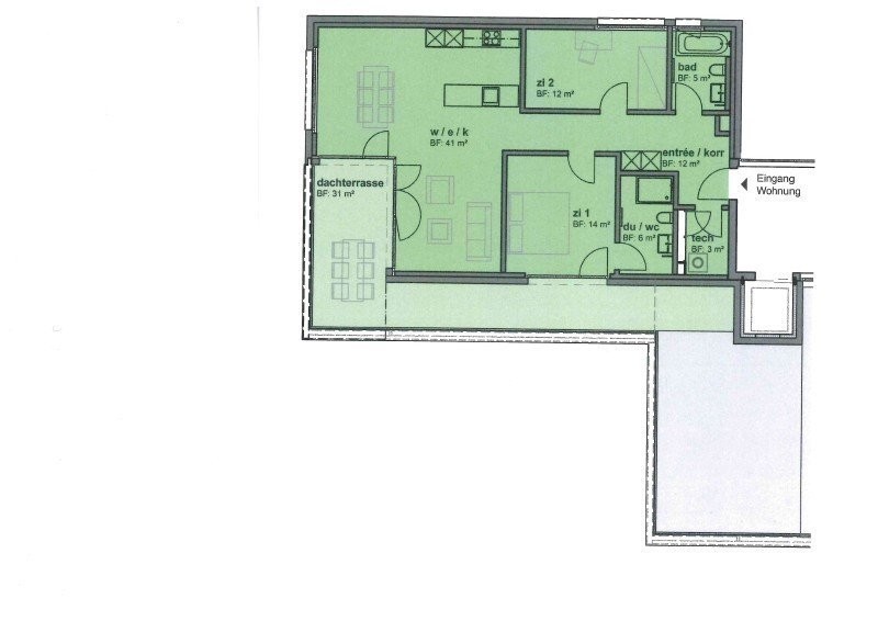 3 ½ rooms attic flat, Foto 8 von 8