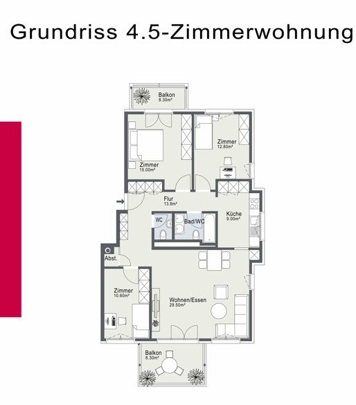 4 ½ rooms apartment