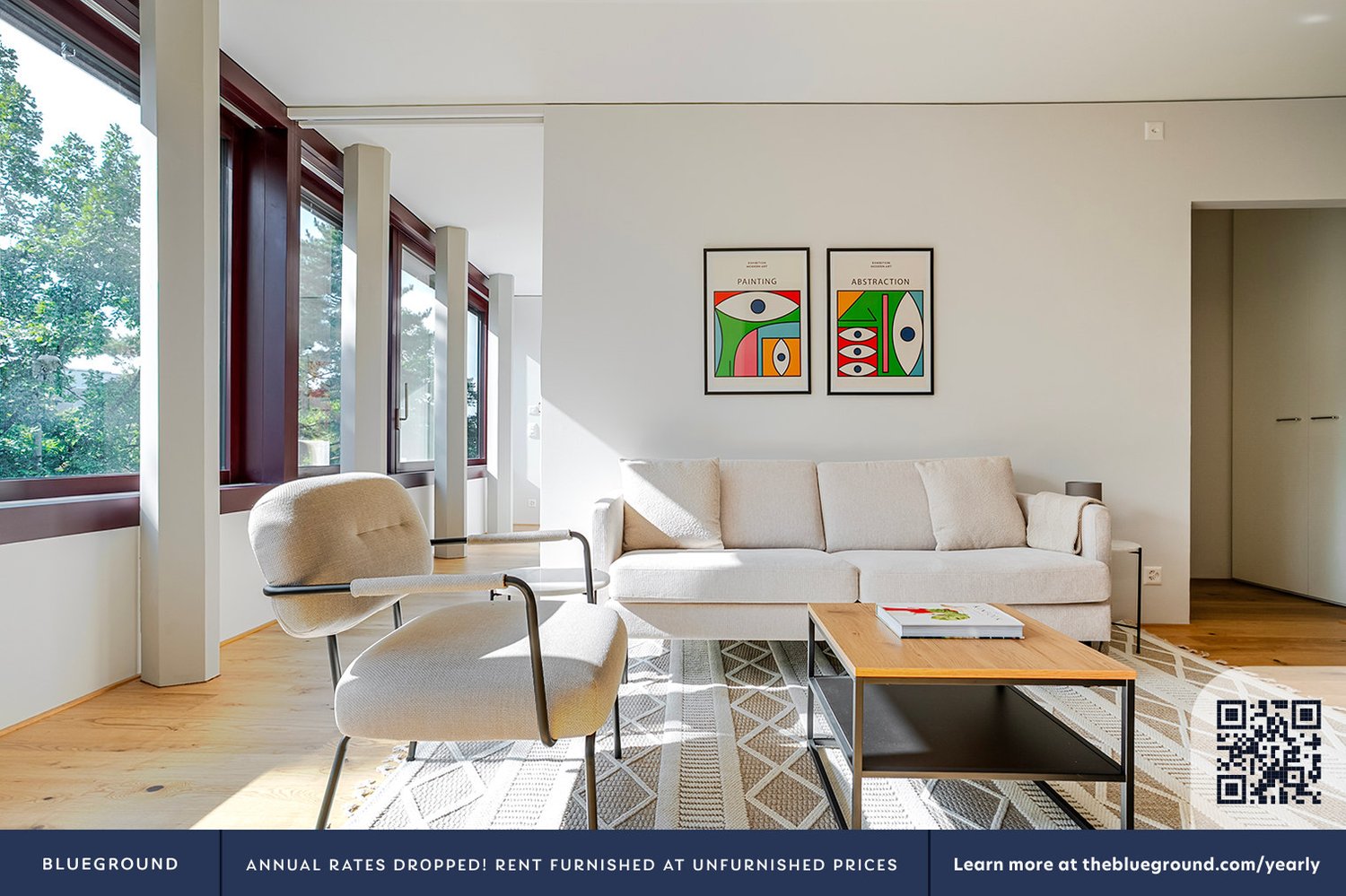 2 ½ pièces appartement meublé