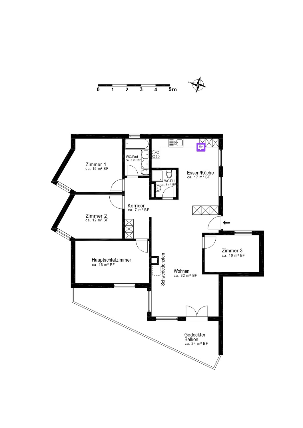 Room in a shared flat, Foto 6 von 6