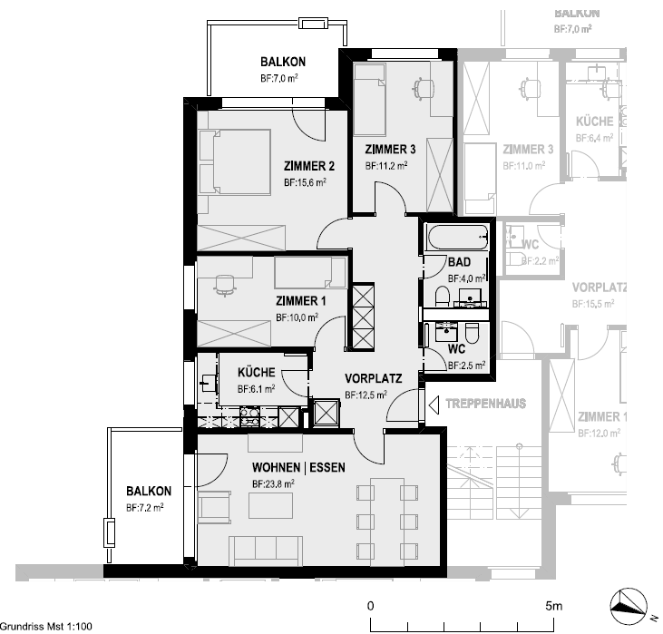 Appartement de 2 ½ pièces