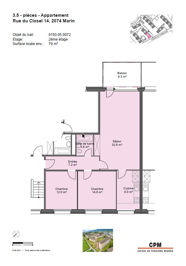 3 ½ rooms apartment