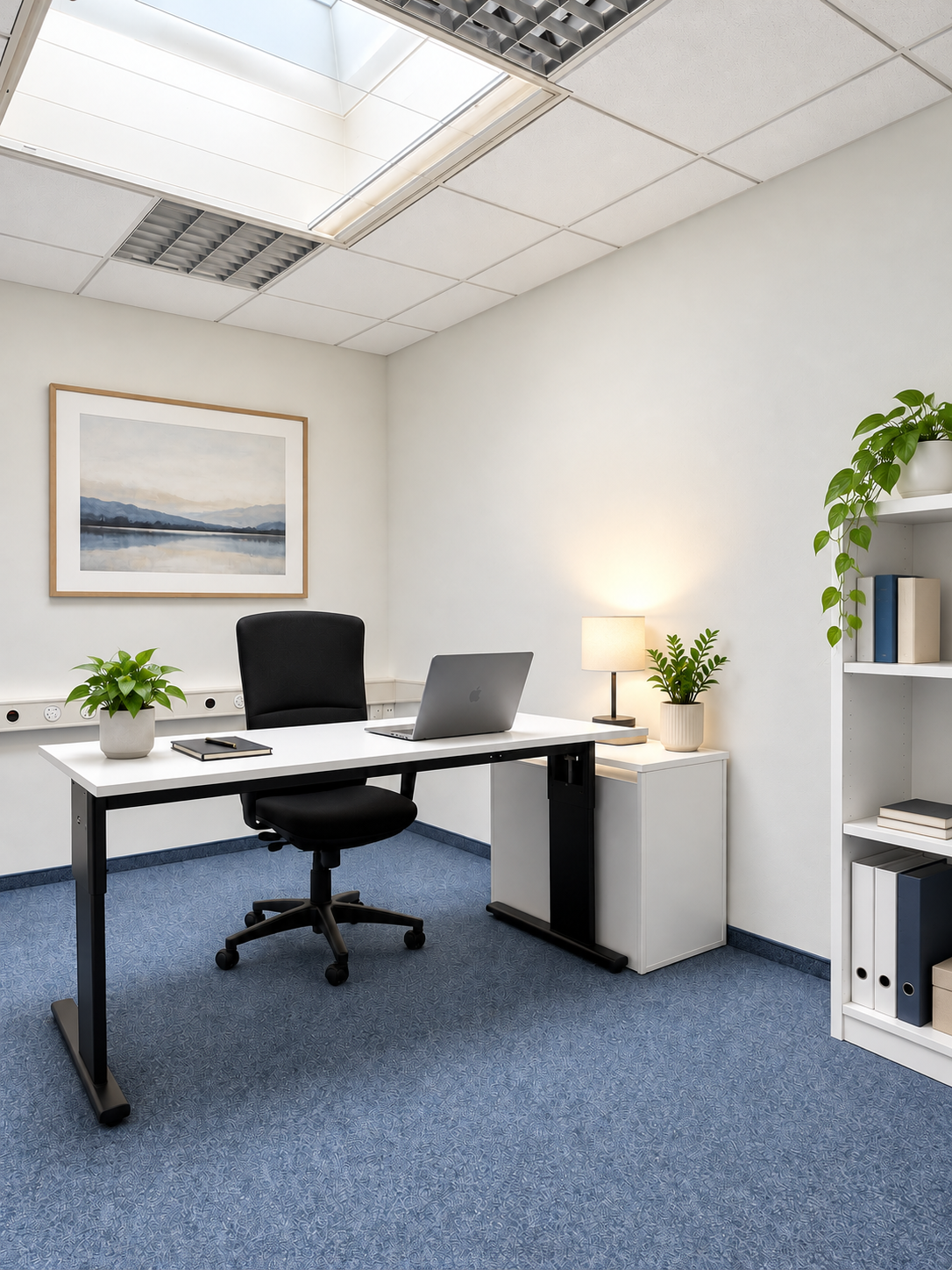Helles Einzelbüro in Baar/Sihlbrugg mit Meetingraum & Küche